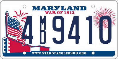 MD license plate 4MD9410