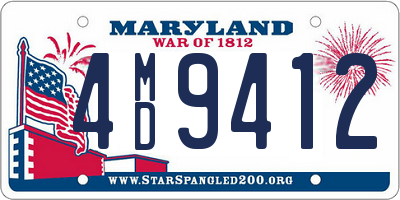 MD license plate 4MD9412