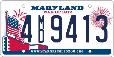 MD license plate 4MD9413