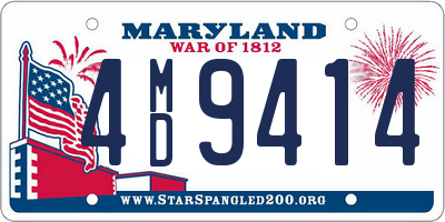 MD license plate 4MD9414