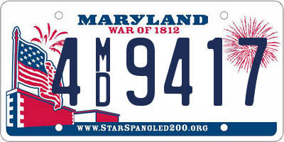 MD license plate 4MD9417