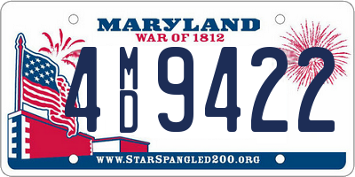 MD license plate 4MD9422