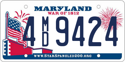 MD license plate 4MD9424