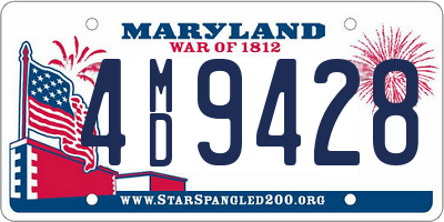 MD license plate 4MD9428