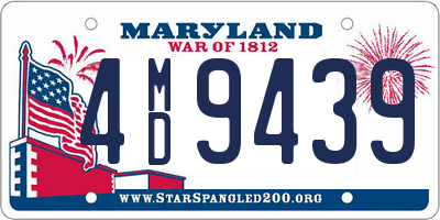 MD license plate 4MD9439