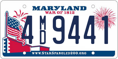 MD license plate 4MD9441