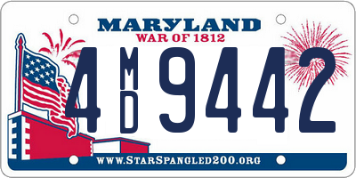 MD license plate 4MD9442