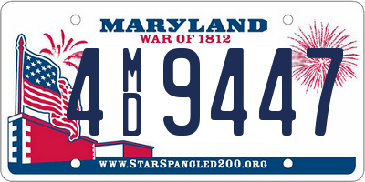 MD license plate 4MD9447