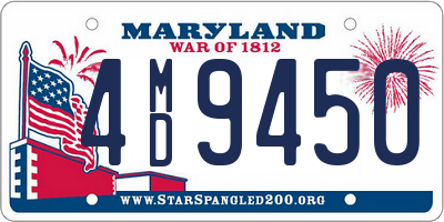 MD license plate 4MD9450