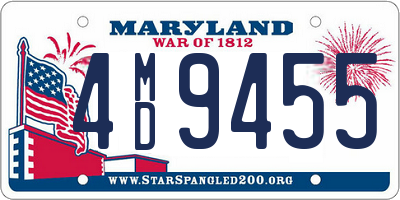 MD license plate 4MD9455