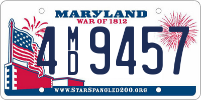 MD license plate 4MD9457