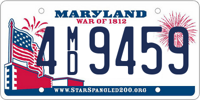 MD license plate 4MD9459