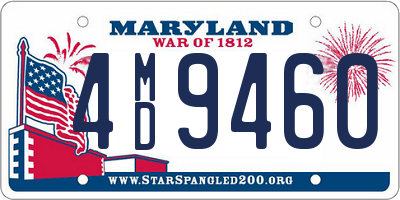 MD license plate 4MD9460