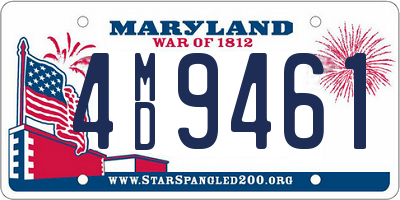 MD license plate 4MD9461