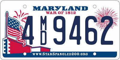 MD license plate 4MD9462