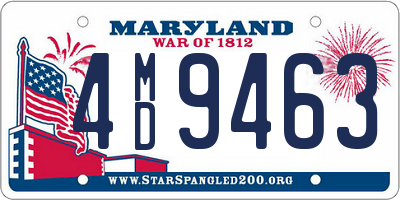 MD license plate 4MD9463