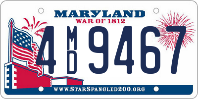 MD license plate 4MD9467