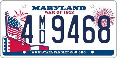 MD license plate 4MD9468