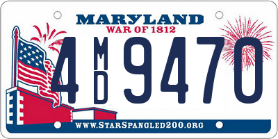 MD license plate 4MD9470