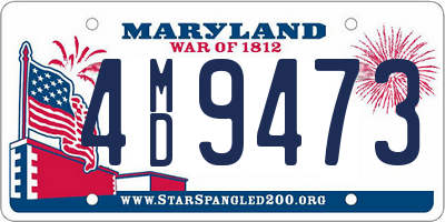 MD license plate 4MD9473