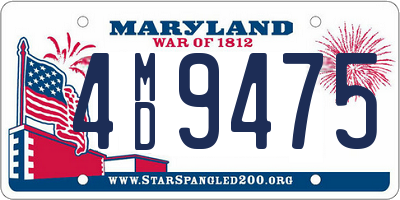 MD license plate 4MD9475