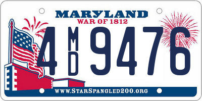 MD license plate 4MD9476