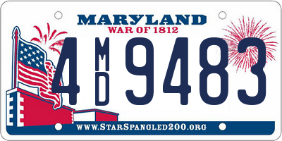 MD license plate 4MD9483