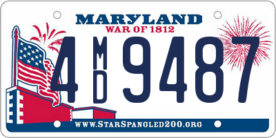 MD license plate 4MD9487