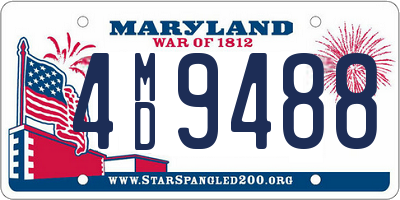 MD license plate 4MD9488