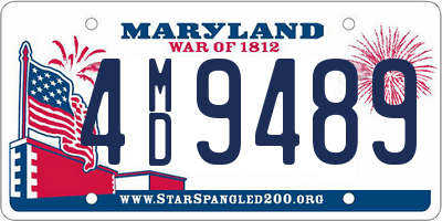 MD license plate 4MD9489