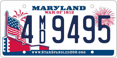 MD license plate 4MD9495