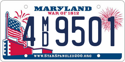 MD license plate 4MD9501