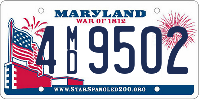 MD license plate 4MD9502