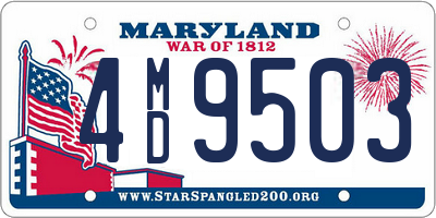 MD license plate 4MD9503