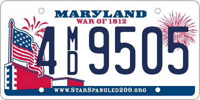 MD license plate 4MD9505