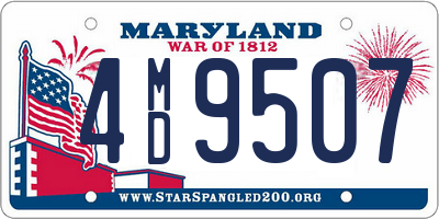 MD license plate 4MD9507