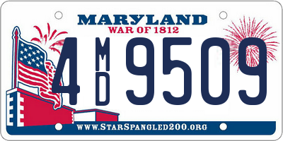 MD license plate 4MD9509