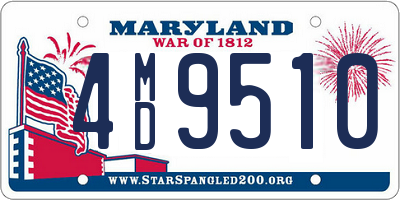 MD license plate 4MD9510