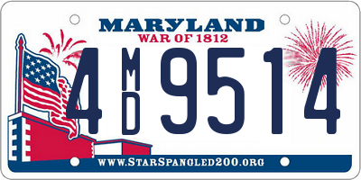 MD license plate 4MD9514