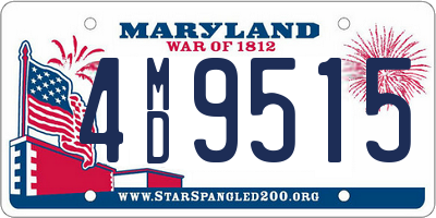 MD license plate 4MD9515