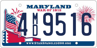 MD license plate 4MD9516