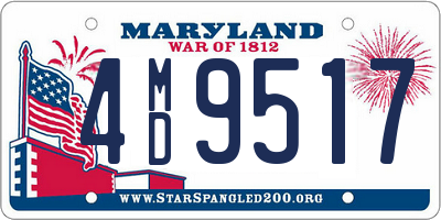 MD license plate 4MD9517