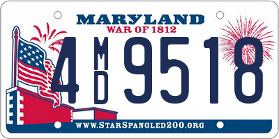 MD license plate 4MD9518