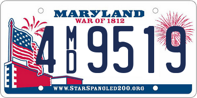 MD license plate 4MD9519