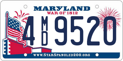 MD license plate 4MD9520