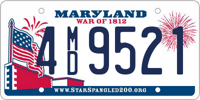 MD license plate 4MD9521