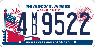 MD license plate 4MD9522