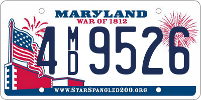 MD license plate 4MD9526