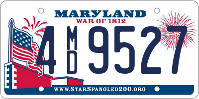 MD license plate 4MD9527