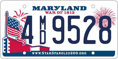 MD license plate 4MD9528